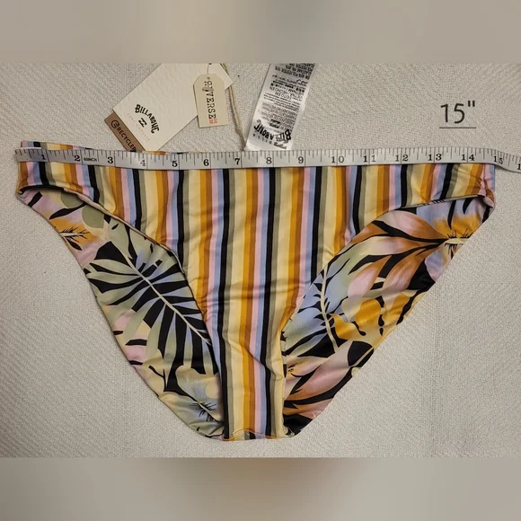 Billabong Swim Postcards From Paradise Lowrider Reversible Bikini Bottoms Large - Picture 12 of 17